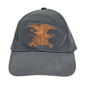 Eagle Rifle Dark Gray Embroidered Cap EST 1871 Men OSFM Cotton